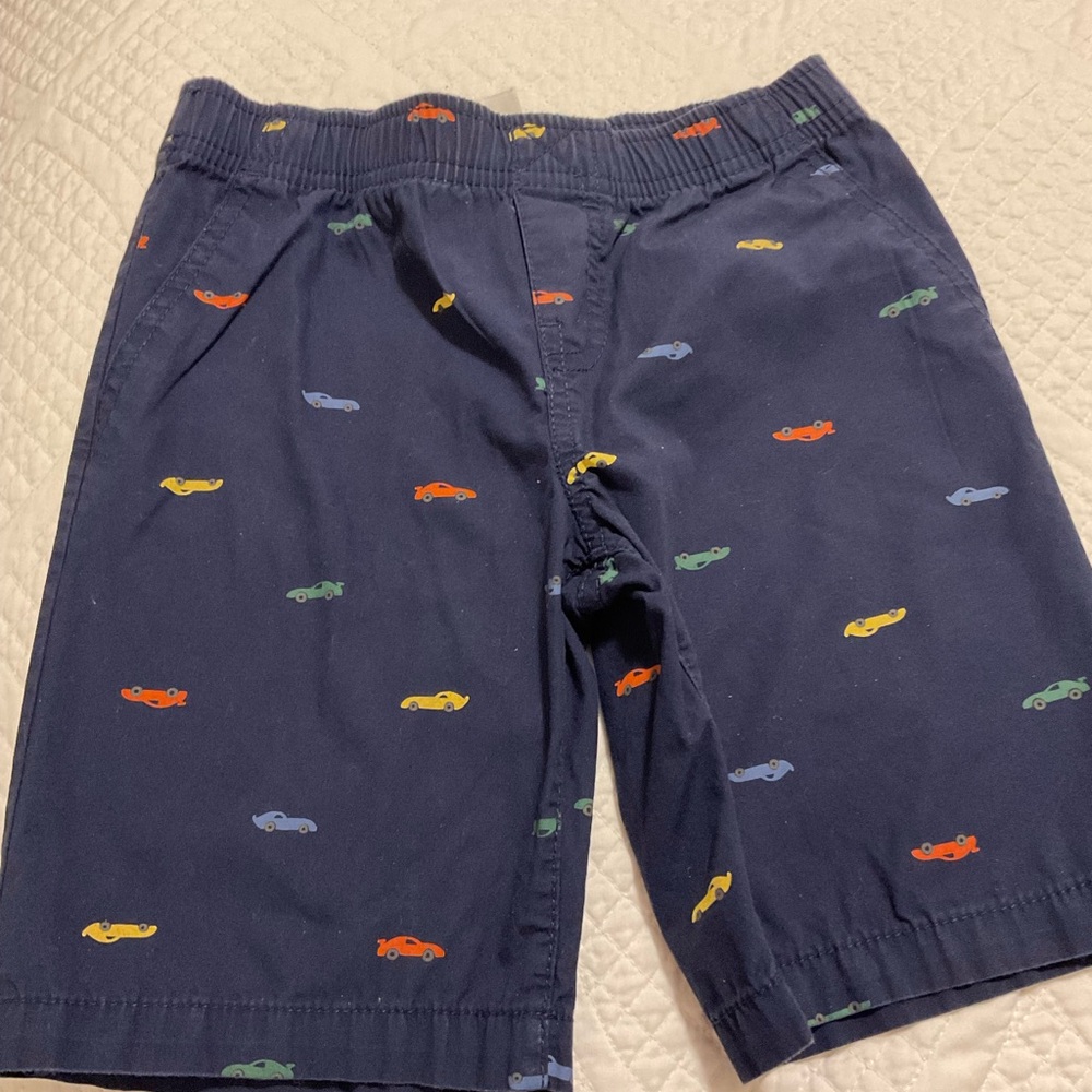 Carter's Navy Shorts with Multicolor Car Print